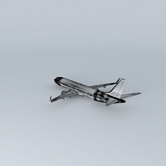 Template - Boeing 737 MAX 9  Free 3D model_4