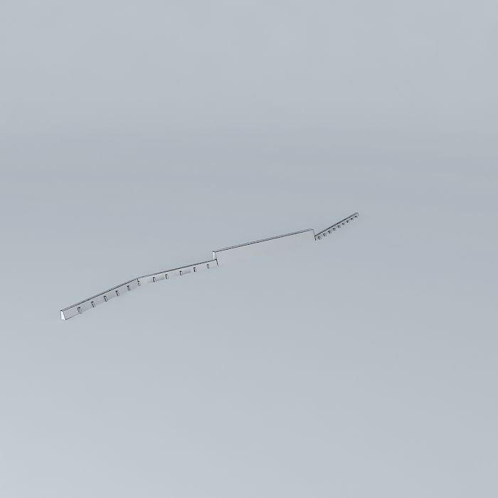 Frankfurt-am-Main Intl. Airport Runway 13 Concrete Structure Free 3D model_3