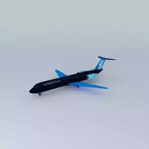 AirAtlanticOcean Fokker 100 with interior