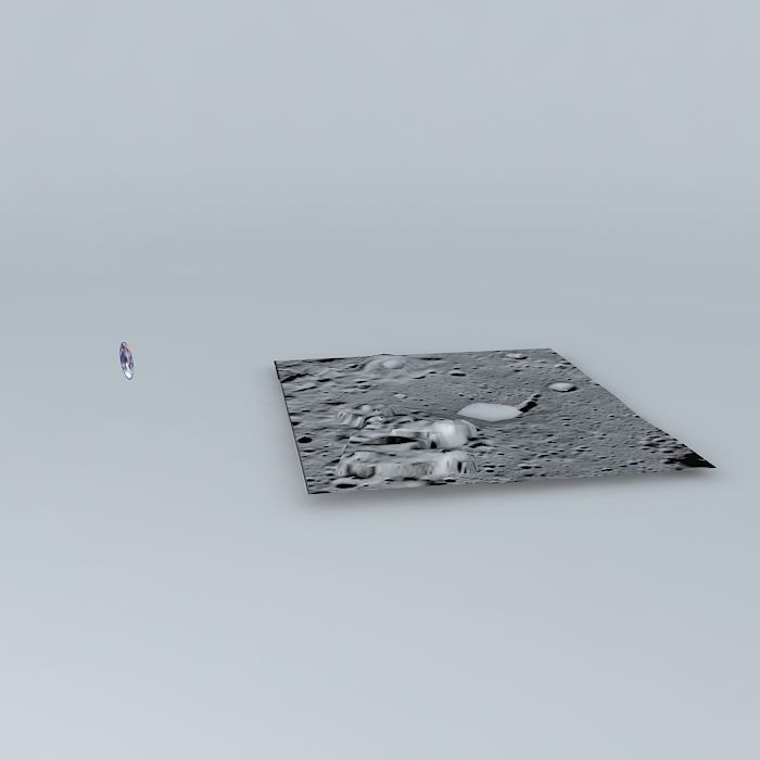 Moon Terrain Alpha Free 3D model_2