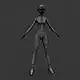 Human Manga Female Base Mesh 3D model