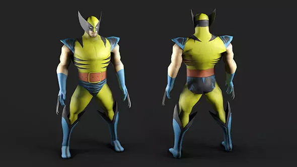 Marvel Comics Wolverine 3D model