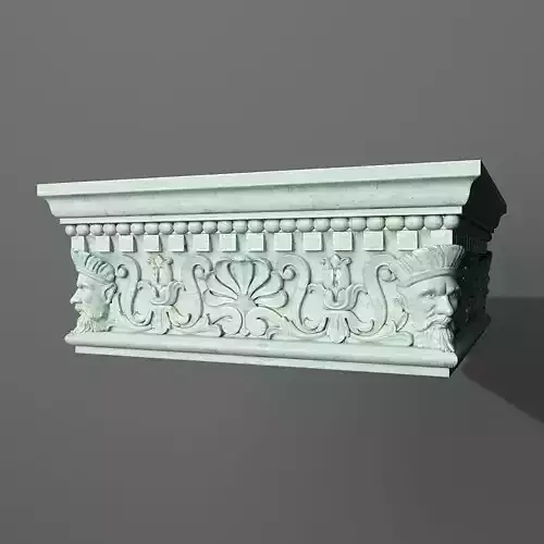 Capital ornate shelf 3D print model