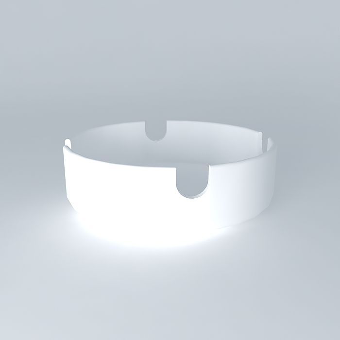 Ashtray ring Free 3D model_2