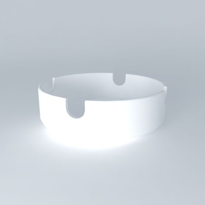 Ashtray ring Free 3D model_1