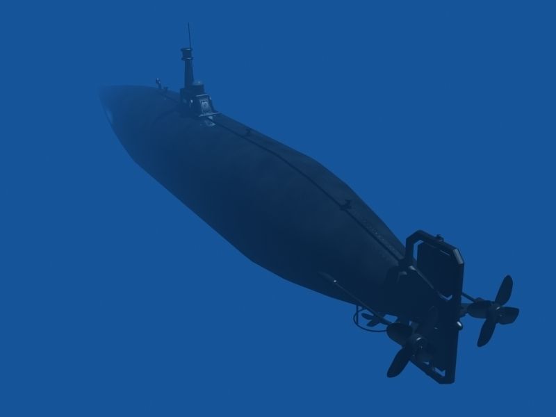 Isaac Peral sub model 3D model_2