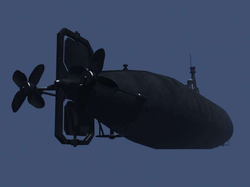 Isaac Peral sub model 3D model_6