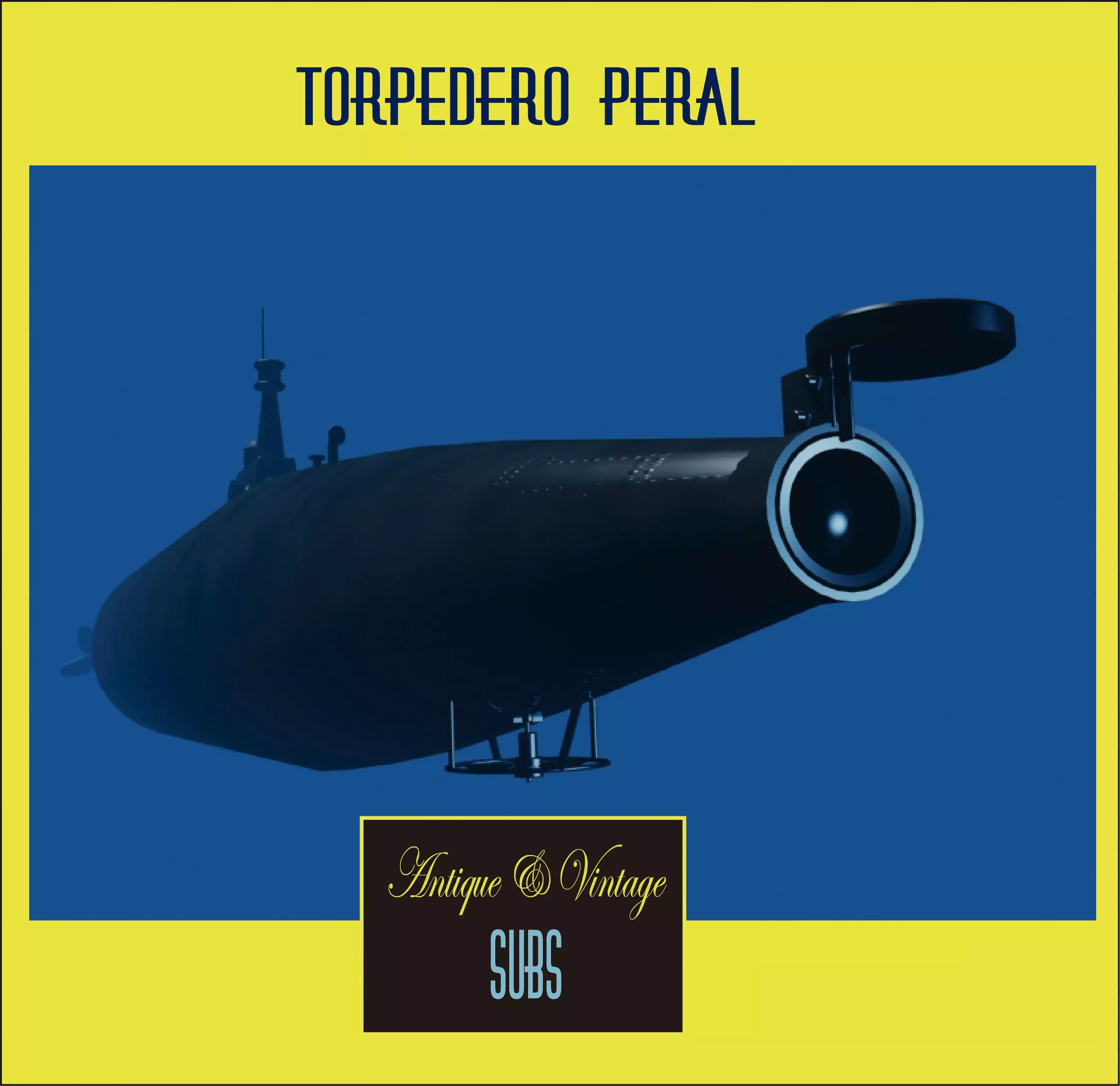 Isaac Peral sub model 3D model_0