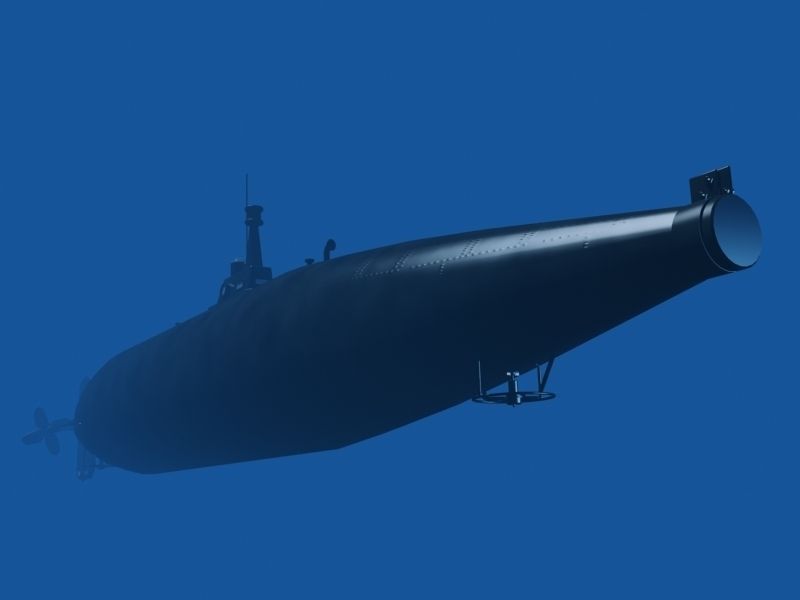Isaac Peral sub model 3D model_3