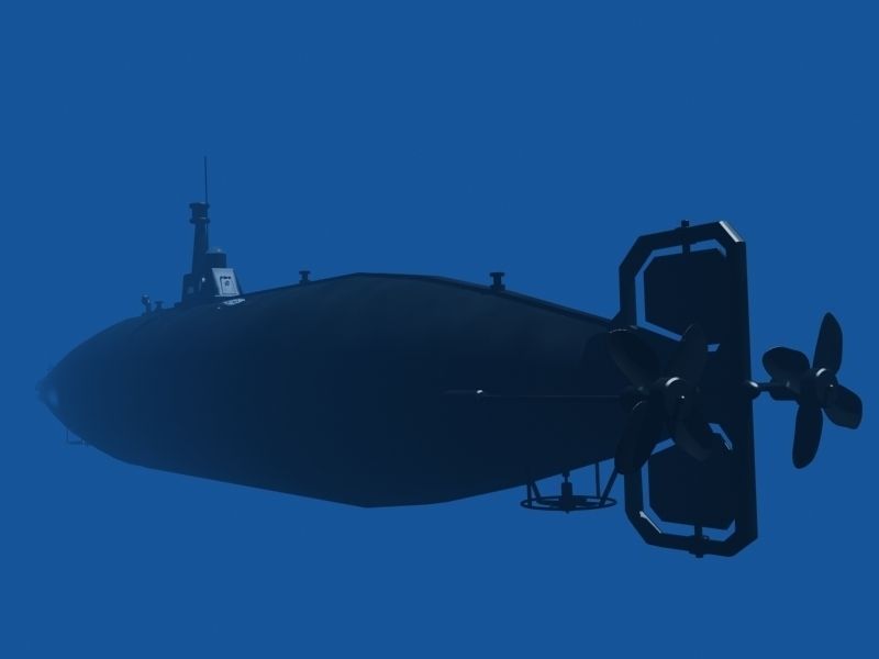 Isaac Peral sub model 3D model_5