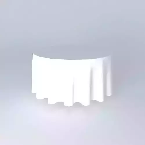 Round Table 120 cm 4 feet covered