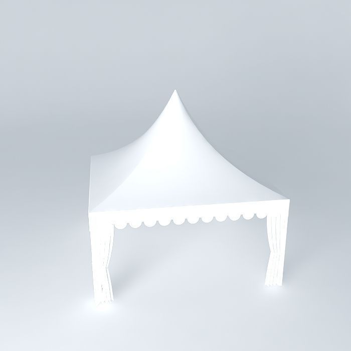 Carnival Tent 5 on 5 m Free 3D model_2