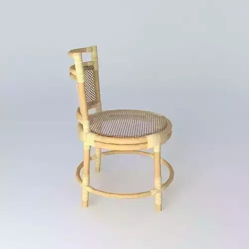 Rotan Chair Free 3D model
