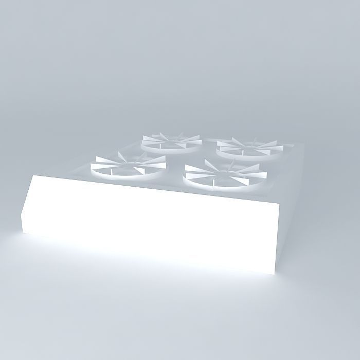 Stove Set Small Free 3D model_1