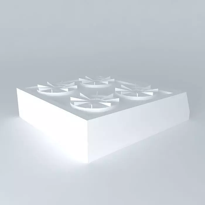 Stove Set Small Free 3D model_0