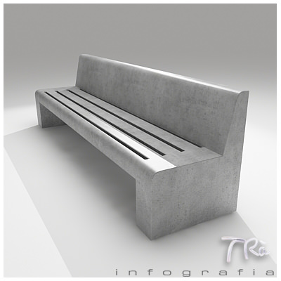 BENCH ESCOFET JUNE 3D model_1