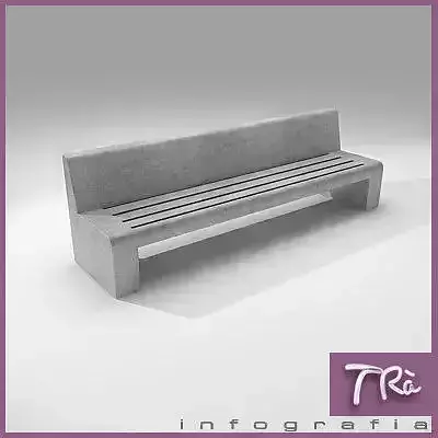 BENCH ESCOFET JUNE 3D model