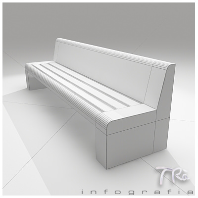 BENCH ESCOFET JUNE 3D model_3