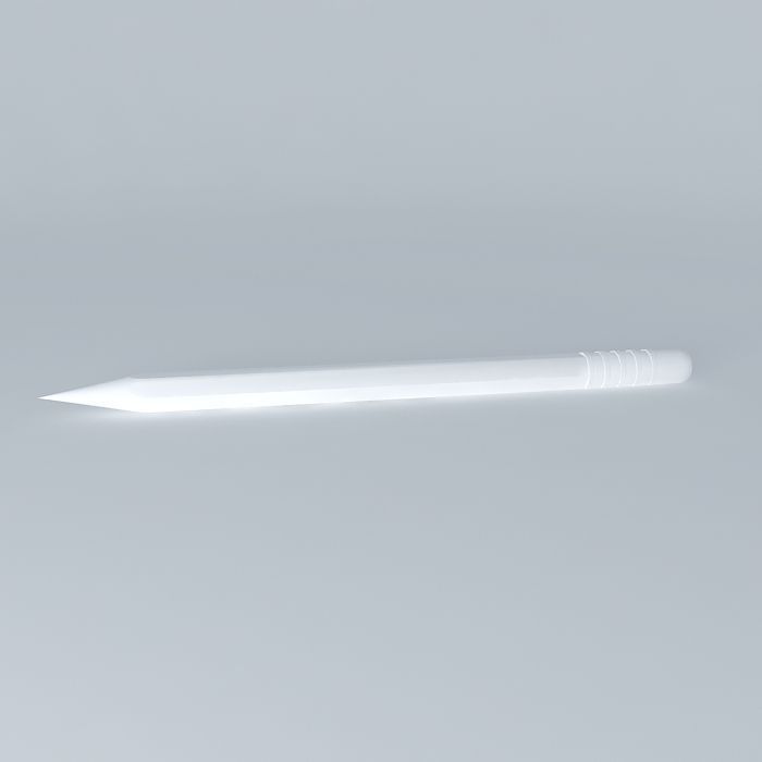 Pencil pen Free 3D model_2