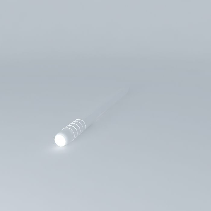 Pencil pen Free 3D model_1