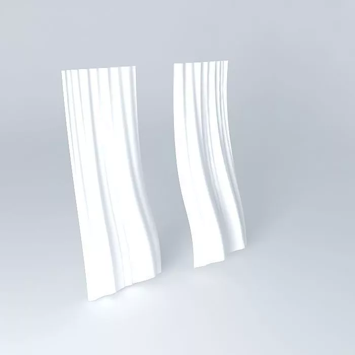 Blown Curtain Free 3D model