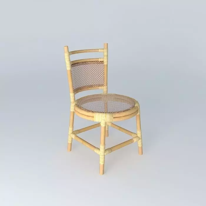 Rotan Chair 3 Free 3D model