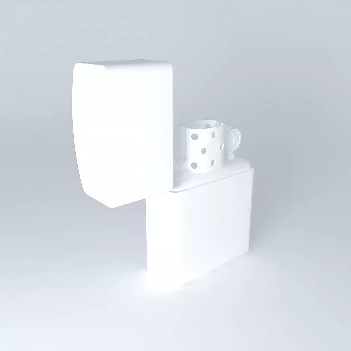 Zippo lighter 3D model_0