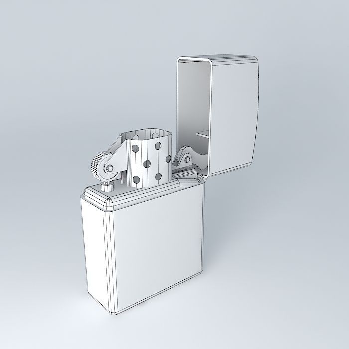 Zippo lighter 3D model_4