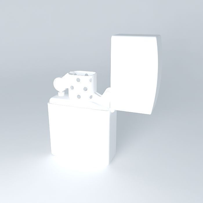 Zippo lighter 3D model_1