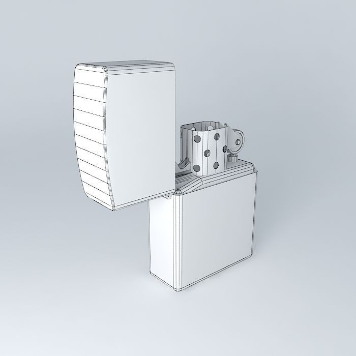 Zippo lighter 3D model_3