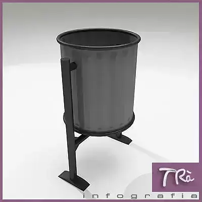Street Trash Bin Tramontana 3D model