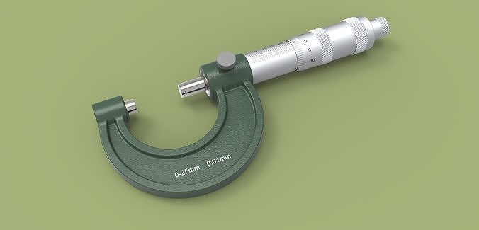 External micrometer 3D model