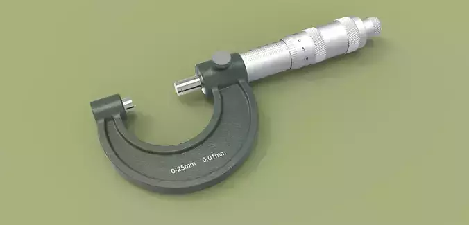 External micrometer 3D model