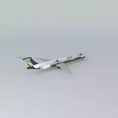 MD-83 GoldenJet The Heart of Iceland GJ27HOI Free 3D model