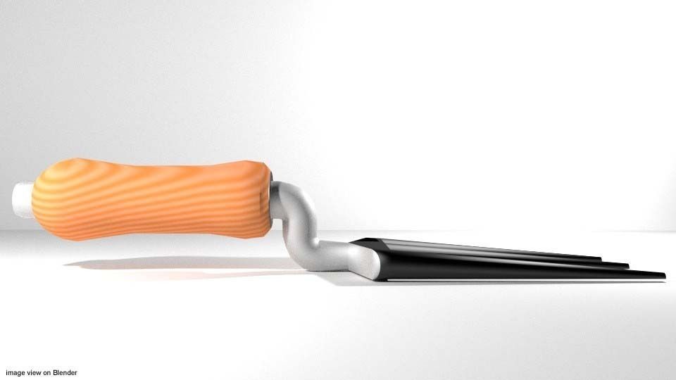 Garden Tool - Handfork 3D model_1