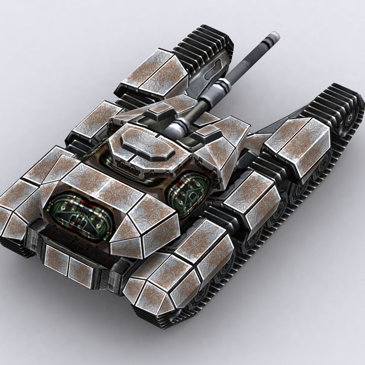 3DRT - Sci-Fi Tank8 Low-poly 3D model_4