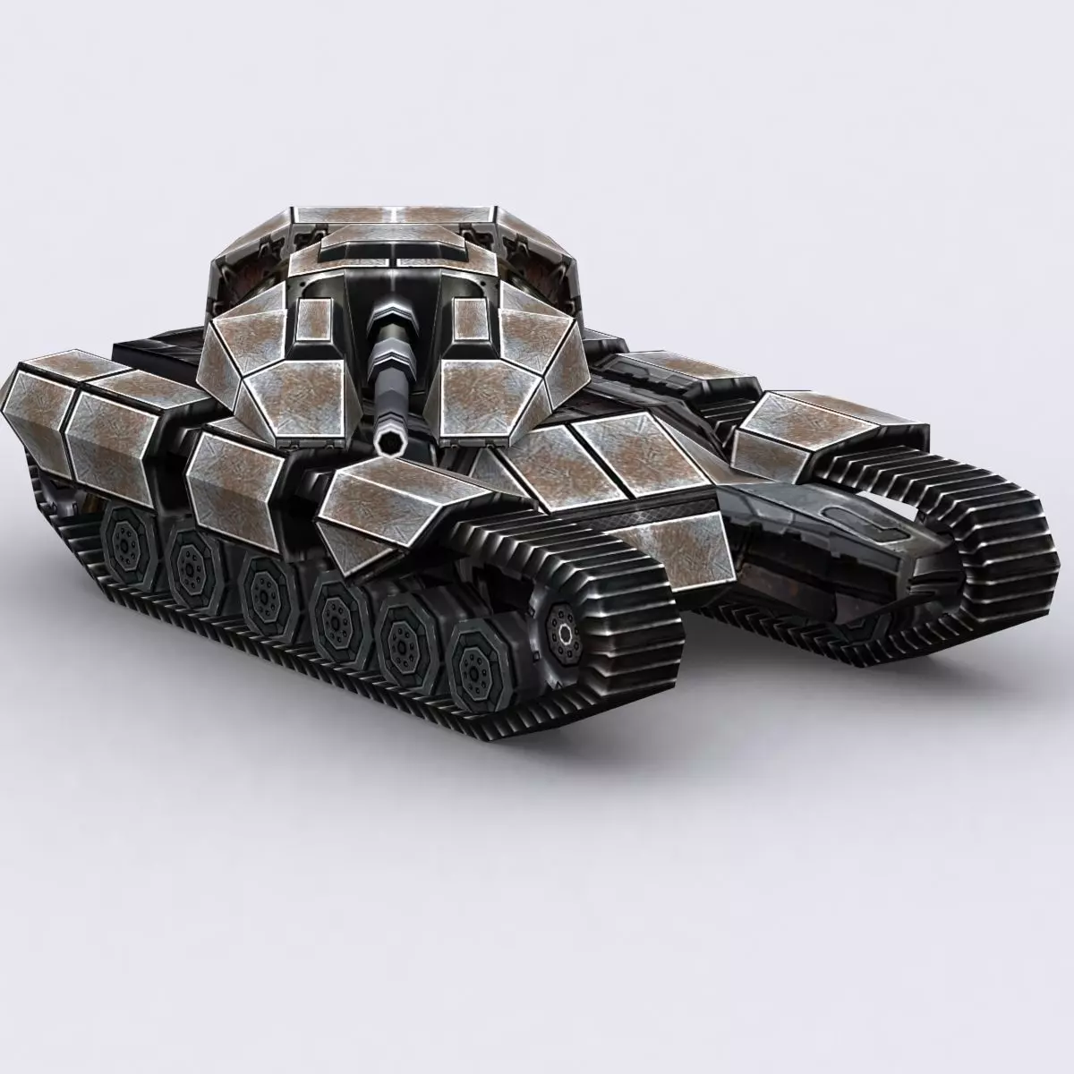 3DRT - Sci-Fi Tank8 Low-poly 3D model_0