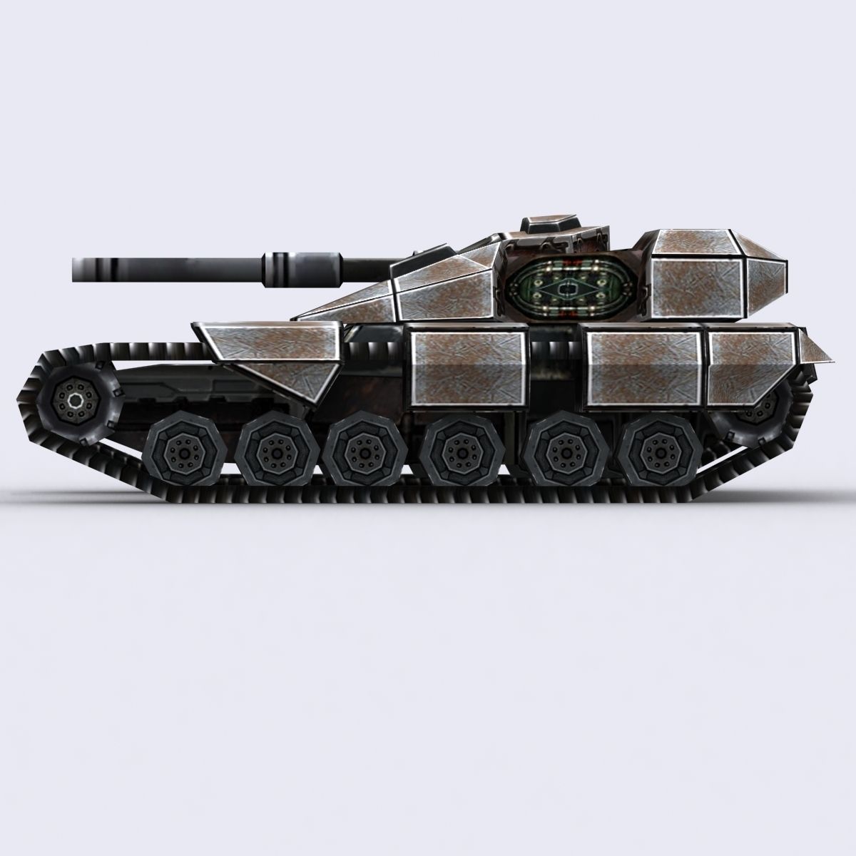 3DRT - Sci-Fi Tank8 Low-poly 3D model_1
