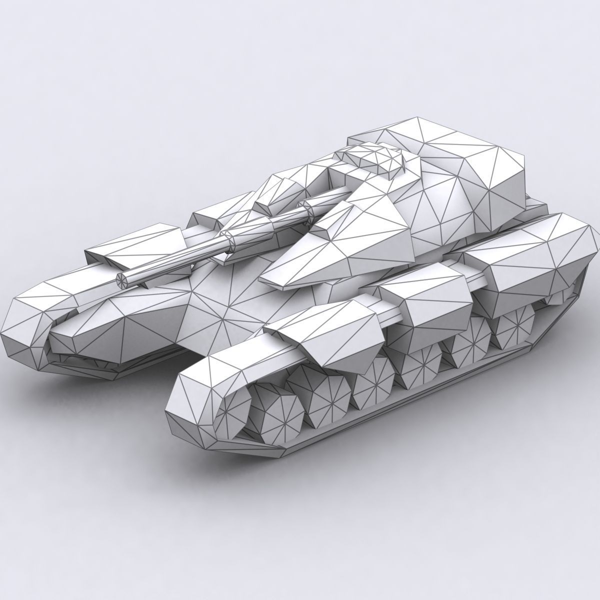 3DRT - Sci-Fi Tank8 Low-poly 3D model_3
