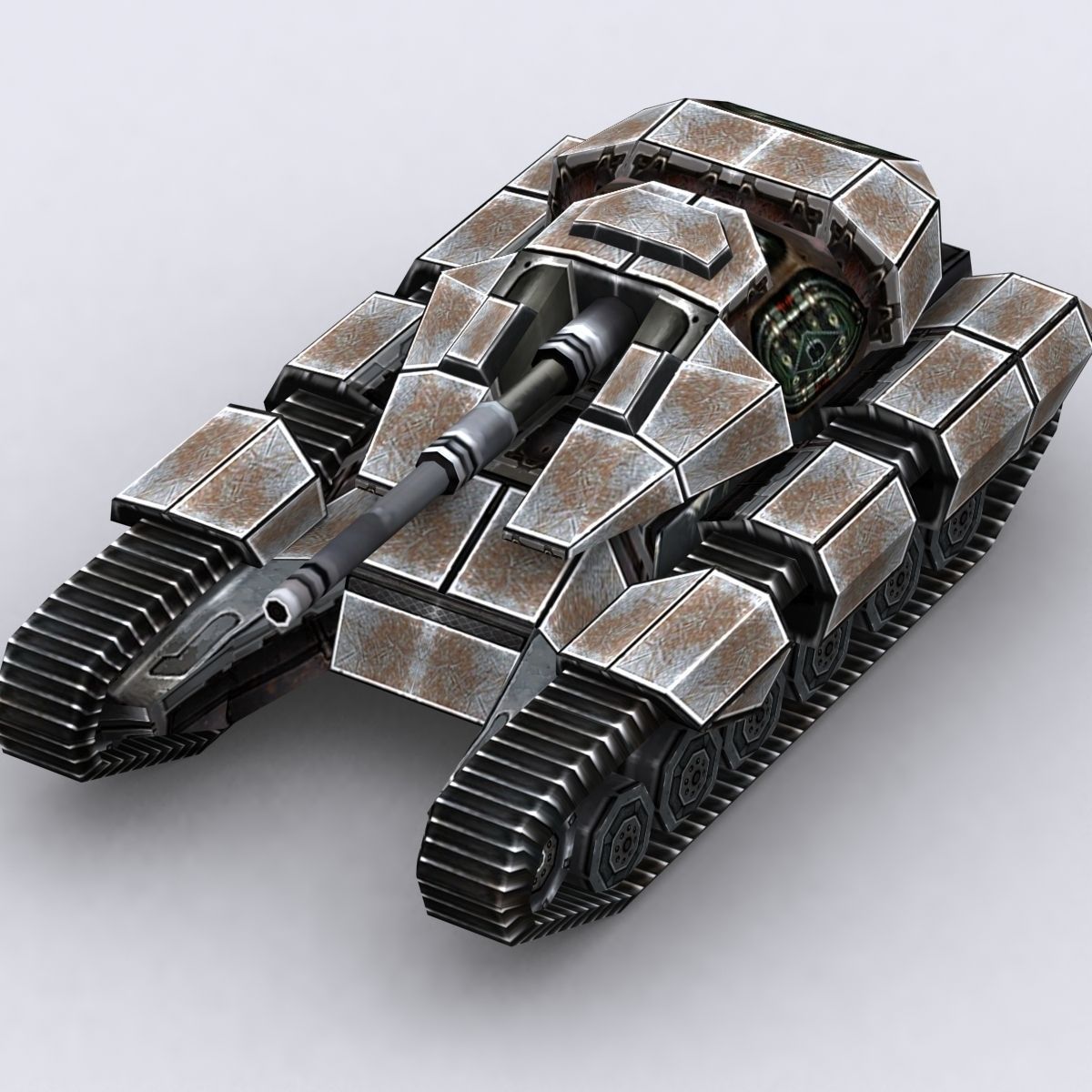 3DRT - Sci-Fi Tank8 Low-poly 3D model_5