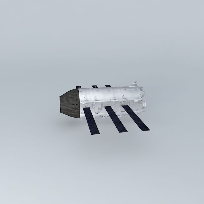 GoldenJet International Space Station Module Free 3D model_2