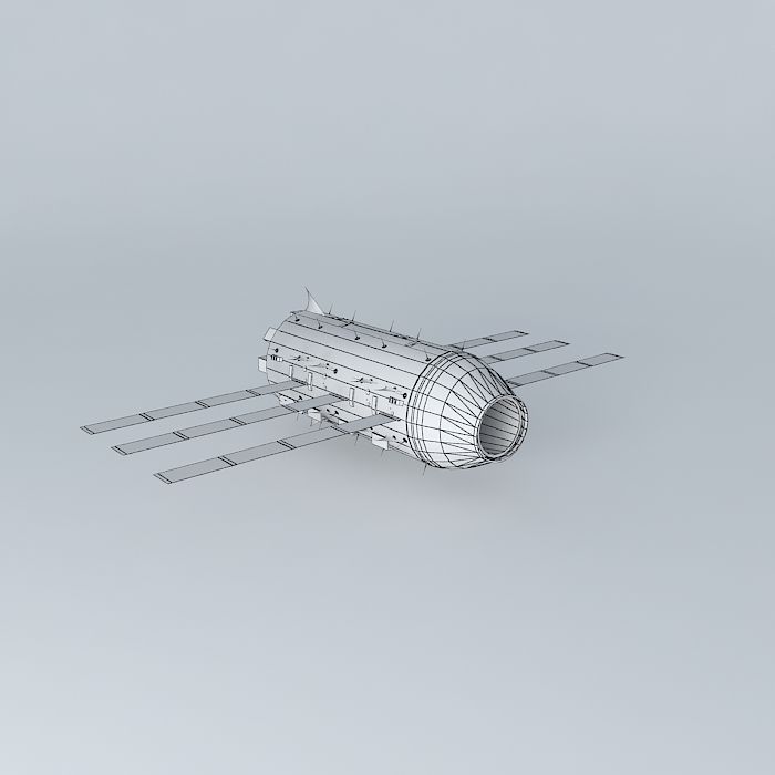 GoldenJet International Space Station Module Free 3D model_3