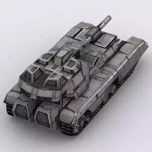 3DRT - Sci-Fi Tank11 Low-poly 3D model