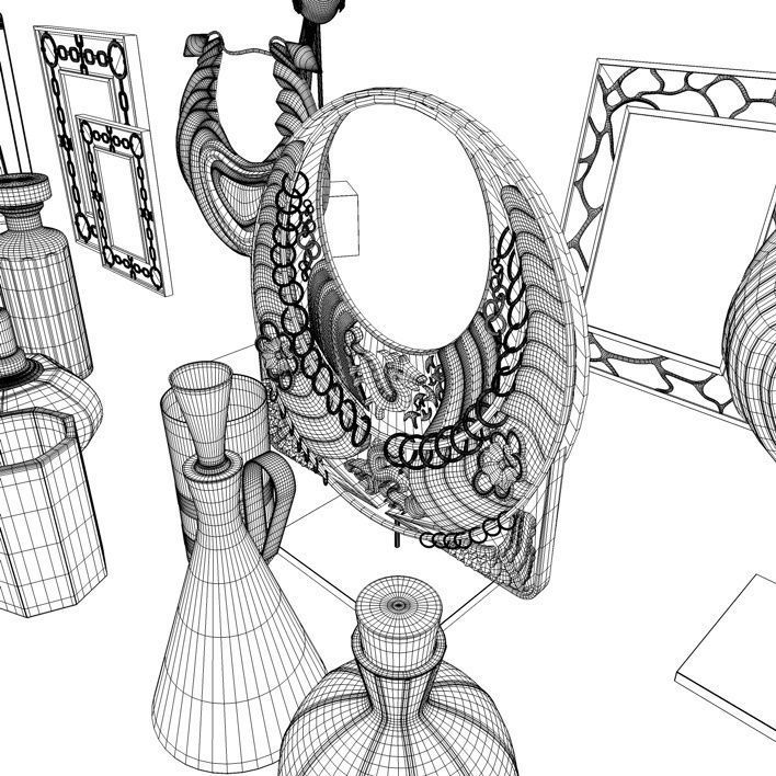 Contemporary Accessories for Interior Renderings 3D model_13