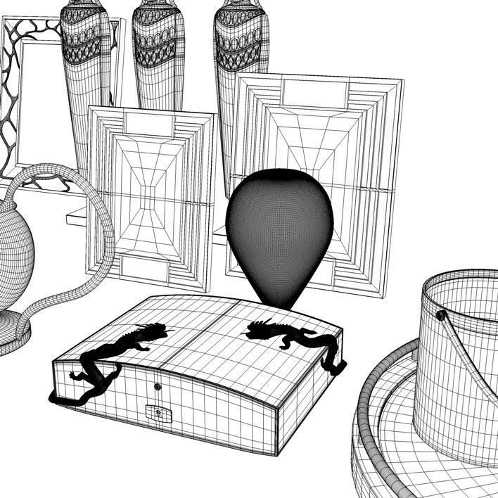 Contemporary Accessories for Interior Renderings 3D model_9