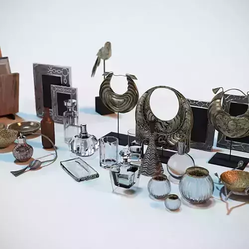 Contemporary Accessories for Interior Renderings