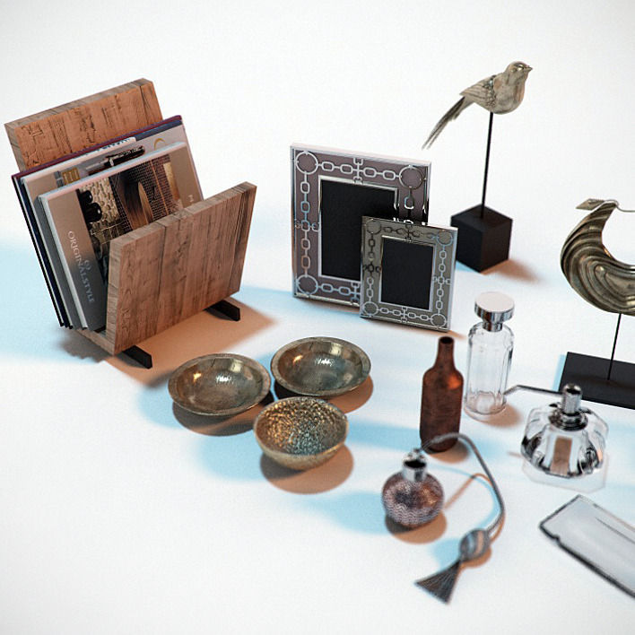 Contemporary Accessories for Interior Renderings 3D model CGTrader