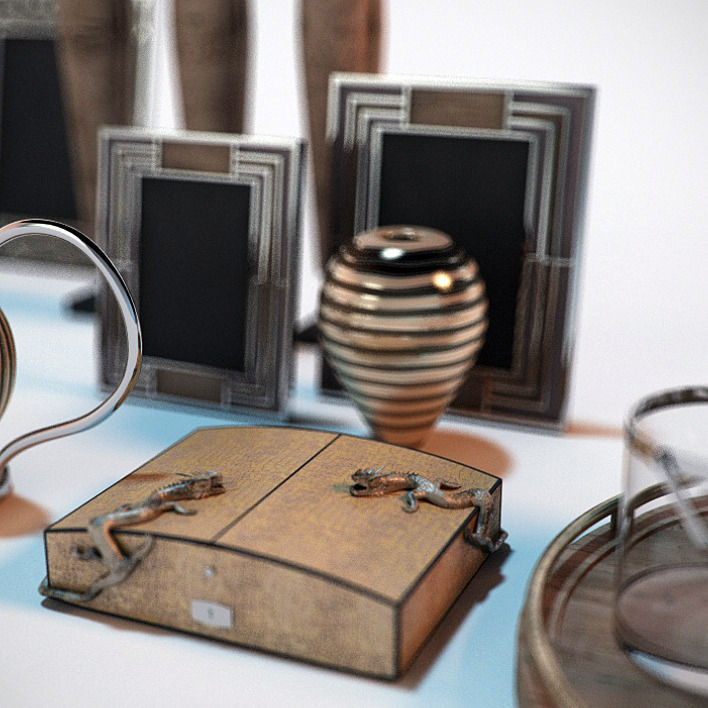 Contemporary Accessories for Interior Renderings 3D model_5