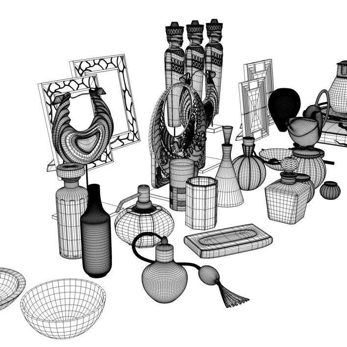 Contemporary Accessories for Interior Renderings 3D model_8