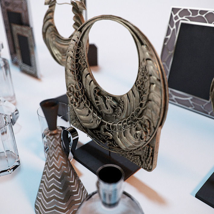 Contemporary Accessories for Interior Renderings 3D model_6